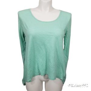 ⭐ a.n.a Mint Blouse Women's Hi Lo Hem XL Stripe